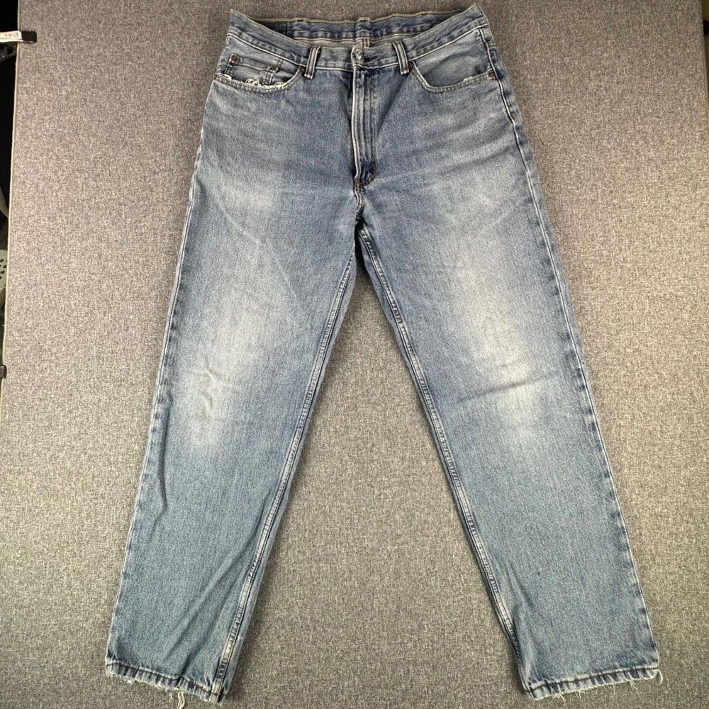 Levi's Jeans Mens 38x34 550 Relaxed Fit‎ Tapered Leg Blue Light Wash 00550-4891